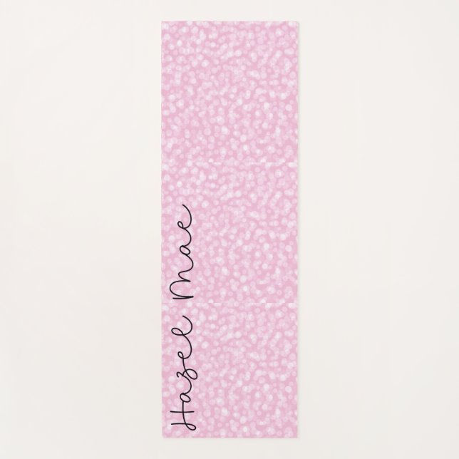 Tapete De Yoga Rosa Personalizado (Frente)