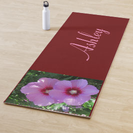 Tapete De Yoga Rosa rosa rosa de Sharon Floral