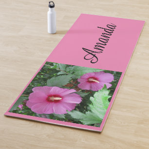 Tapete De Yoga Rosa rosa rosa do nome personalizado Sharon