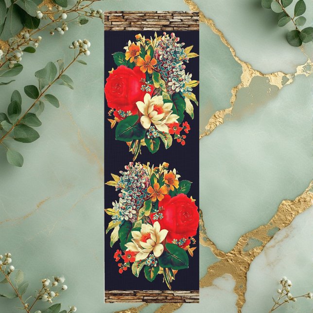 Tapete De Yoga Rosas de Jardim Floral da Cena Floral da Natureza  (Spiritual Retreat Nature Floral Scene Garden Roses Yoga Mat)