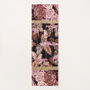Tapete De Yoga Rosas Marble Glitter Yoga Mat