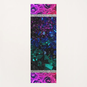 Tapete De Yoga Rosas Mat Rosa - Mármore - Glitter Yoga