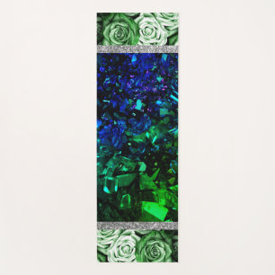 Tapete De Yoga Rosas Mat Rosa - Mármore - Glitter Yoga