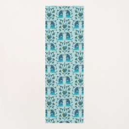 Tapete De Yoga Roses In a Rough Patch Aqua