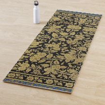 Rug Vintage da Índia do século XIX, Dourado em pre