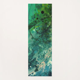 Tapete De Yoga Ruído Verde Abstrato