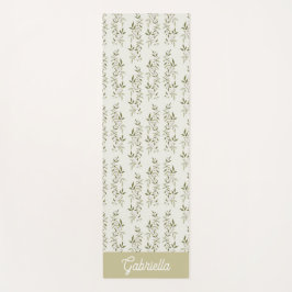 Tapete De Yoga Sage green French country Olive pattern name