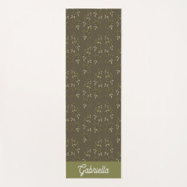 Tapete De Yoga Sage green French country Olive pattern name