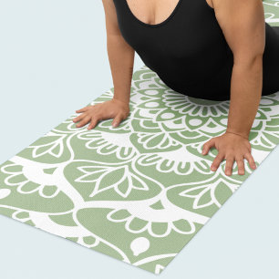 Tapete De Yoga Sage Green Mandala