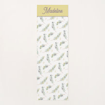 Sage Green Olive Branch Monogram Name