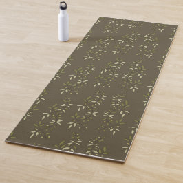 Tapete De Yoga Sage Green Watercolor French Country Olive Pattern