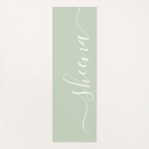 Tapete De Yoga Sage Green Yoga Mat Personalizado