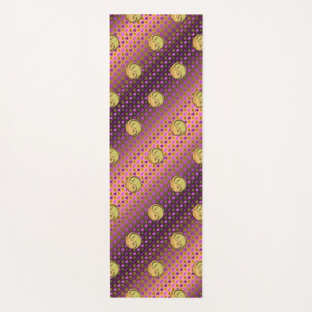 Tapete De Yoga Sagitário e Cavalo Metálico (Frente)