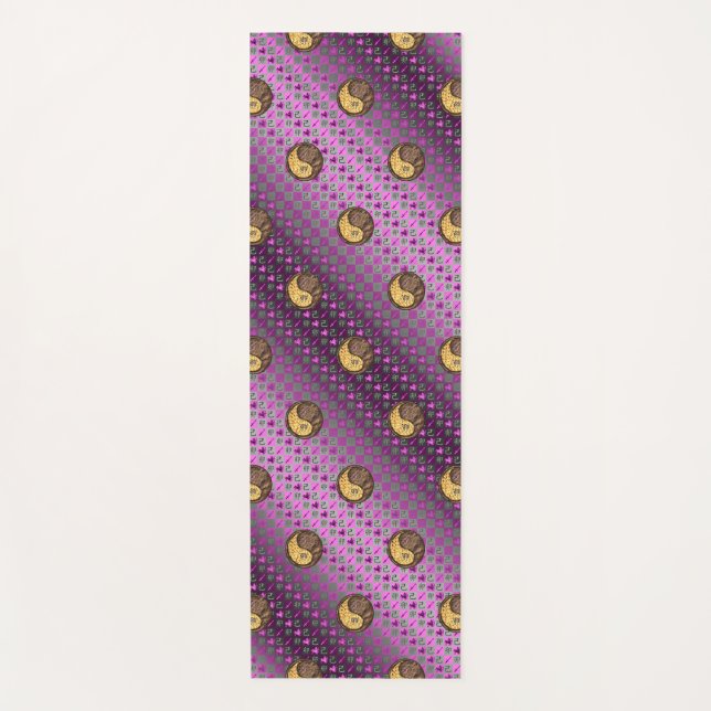 Tapete De Yoga Sagitário e Coelho da Terra (Frente)