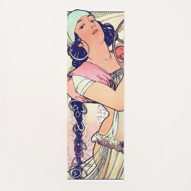 Tapete De Yoga Salome, Alphonse Mucha (Frente)