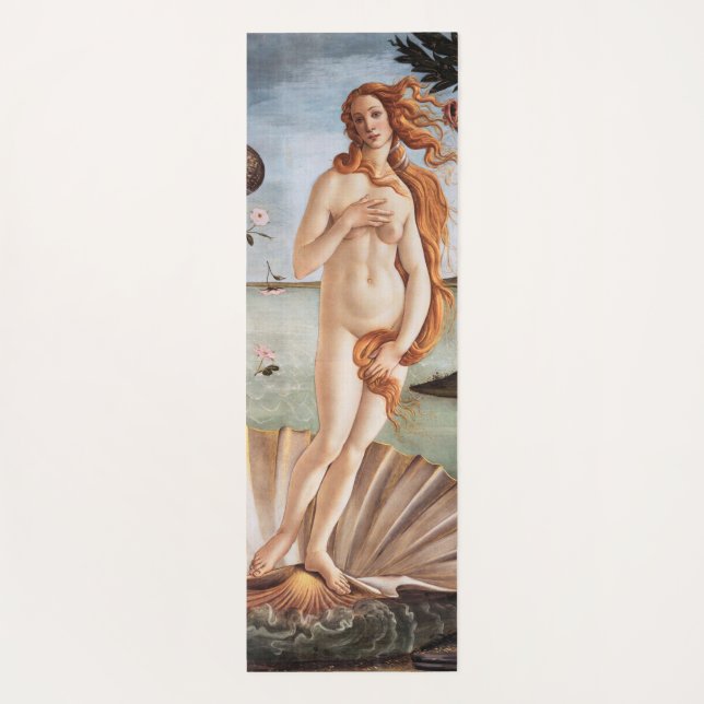 Tapete De Yoga Sandro Botticelli - Nascimento de Vênus (Verso)