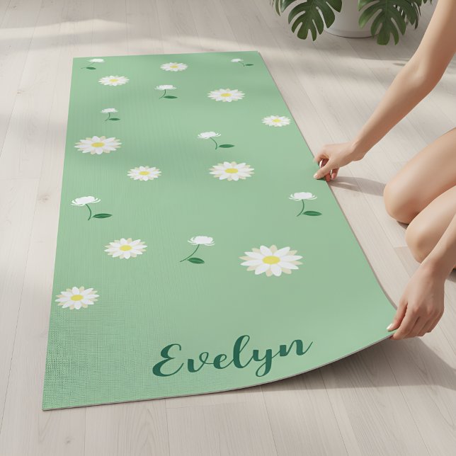 Tapete De Yoga Sangue Fresco - Zazzle Yoga Mat Verde Elegante (Criador carregado)