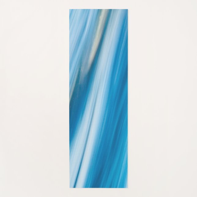 Tapete De Yoga Sea Blue Abstract                  (Frente)