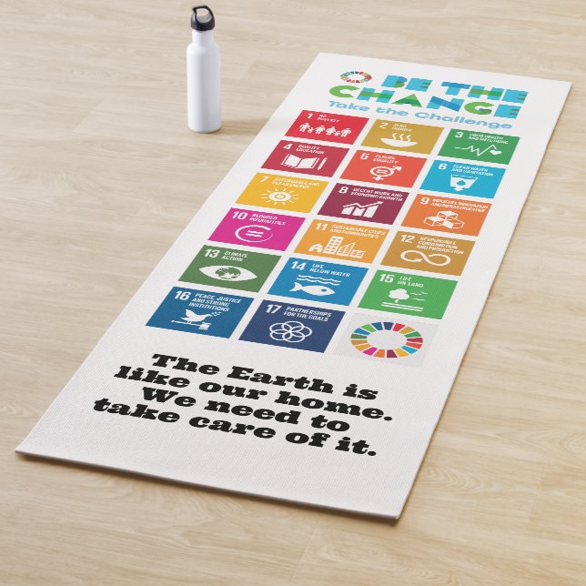 Tapete De Yoga Seja a mudança de presentes de inspiração - person (In Situ)