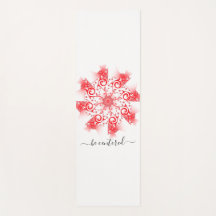 Seja um rabisco de linha fractal de mandala vermel