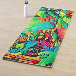 Tapete De Yoga Selva Arco-Íris: Sonho Vivo