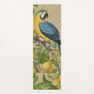 Tapete De Yoga Selva Tropical Amarela Macaw Antiguidade