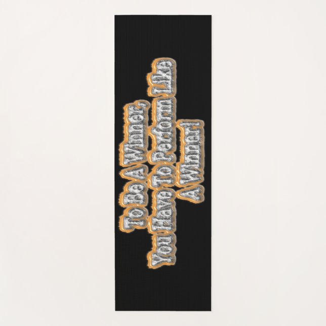 Tapete De Yoga "Ser Um Vencedor" Design. Comprar Agora (Frente)