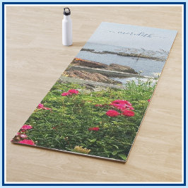 Tapete De Yoga Serene Garden View Ocean Cove Name
