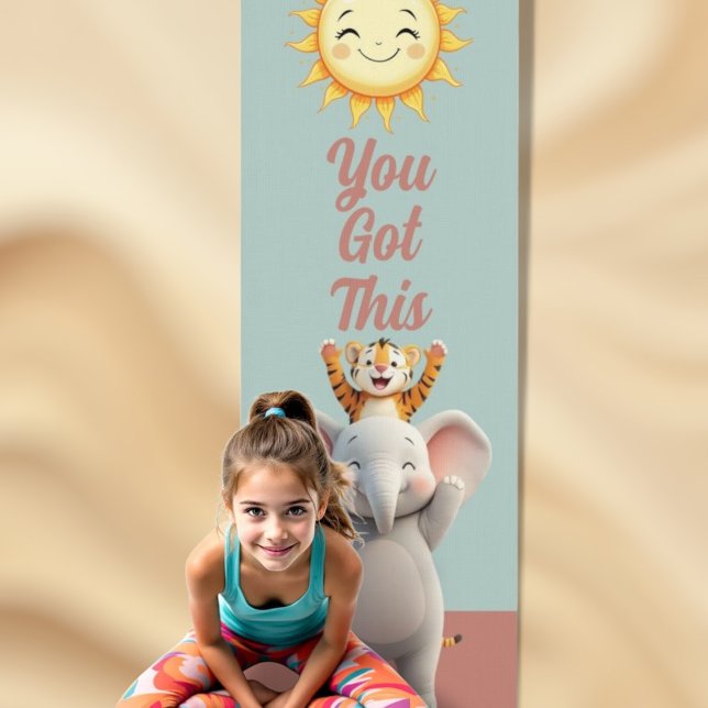 Tapete De Yoga Serenidade Sunny Elephant & Tiger (Criador carregado)