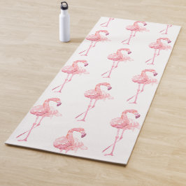 Tapete De Yoga Série Flamingo Ternura Design 2
