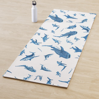 Tapete De Yoga Sharks & Manta Rays|Ocean Art Design