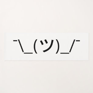 Tapete De Yoga Shrug Emoticon ¯\_(ツ)_/ movimento Japonês Kaom