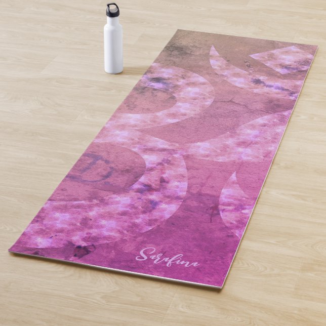 Tapete De Yoga Símbolo Colorido Marble Om Personalizado Reversíve (In Situ)