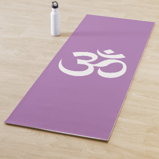 Tapete De Yoga Símbolo Om Yoga Lavanda espiritual