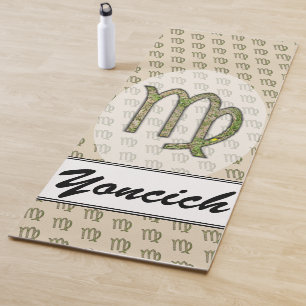 Tapete De Yoga Símbolo Virgo Zodiac Elemento de Kenneth Yoncich