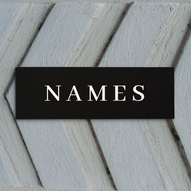 Tapete De Yoga Simples Preto Personalizado Adicionar Seu Nome Ele (Criador carregado)