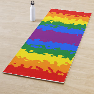 Tapete De Yoga Sinalizador abstrato Orgulho gay