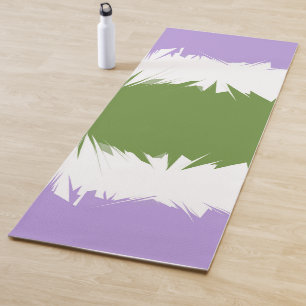 Tapete De Yoga Sinalizador do Orgulho do abstrato Genderqueer