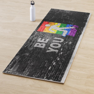 Tapete De Yoga SlipperyJoe's Be You brick wall stick