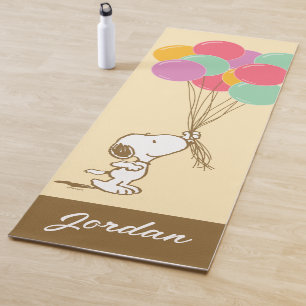 Tapete De Yoga Snoopy e Balões