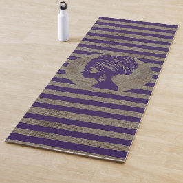 Tapete De Yoga Sofisticada Luxo Africano Caribenho Mudcloth
