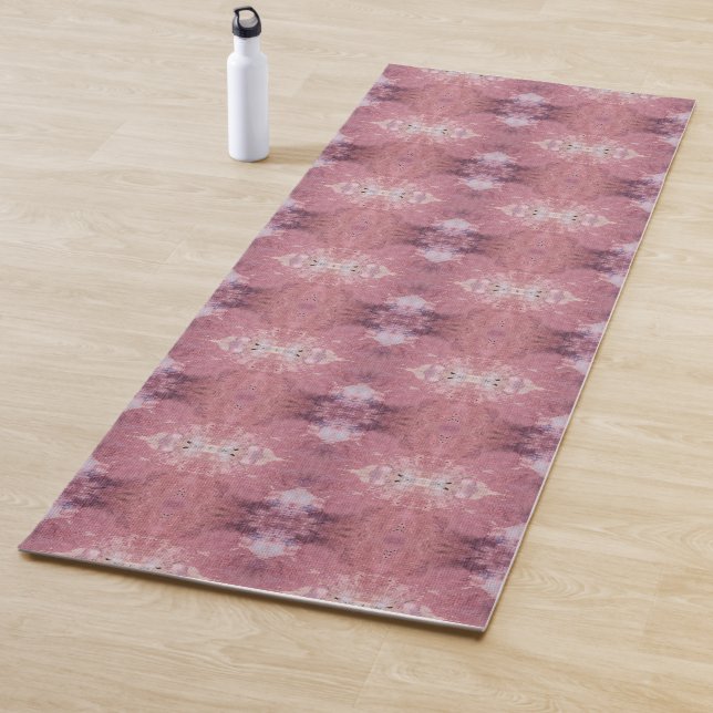 Tapete De Yoga Soft pink and purple abstract pattern (In Situ)