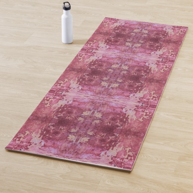 Tapete De Yoga Soft pink and purple geometric pattern (In Situ)