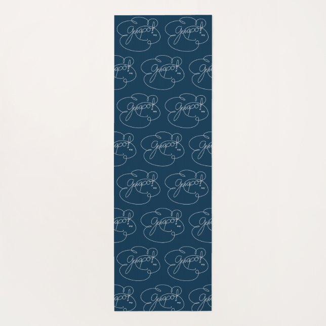 Tapete De Yoga soja GUAPO - Nuvens Negras - W (Verso)