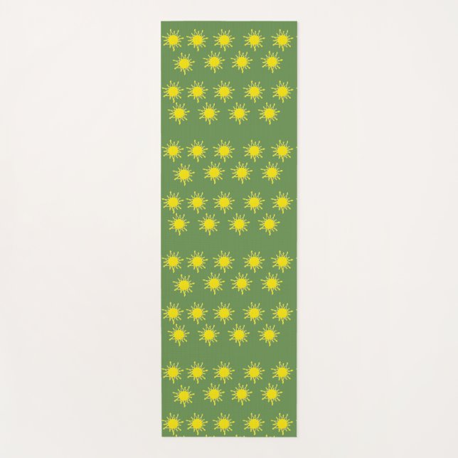 Tapete de Yoga Sol Amarelo (Frente)