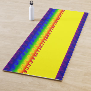 Tapete de Yoga Sol e Mar, 183cm x 61cm, 0,64cm de 