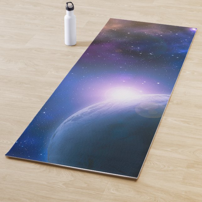 Tapete De Yoga Sol Sobre O Planeta Terra Trabalho de arte do Espa (In Situ)