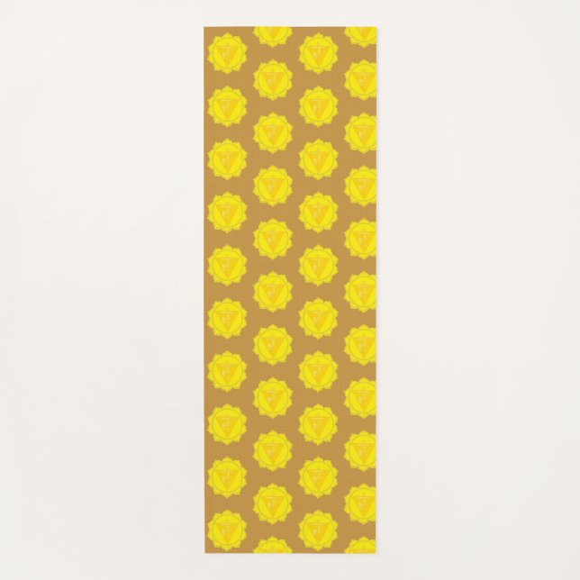 Tapete De Yoga Solar Plexus Chakra Yoga Mat (Frente)