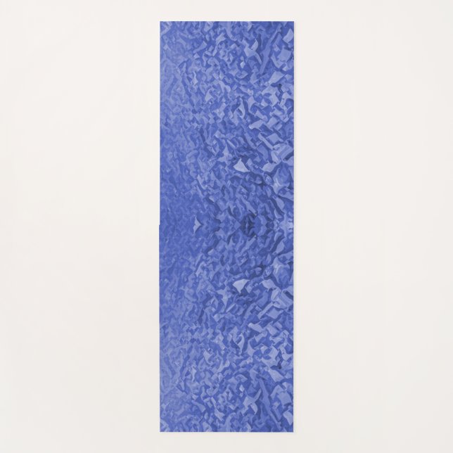 Tapete De Yoga Sombras do vetor azul (Frente)