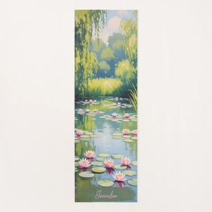Tapete De Yoga Sombras verdes Waterlily Pond Yoga Mat